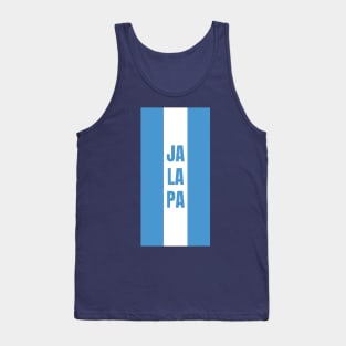 Jalapa City in Guatemala Flag Colors Vertical Tank Top